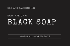 Raw African Black Soap