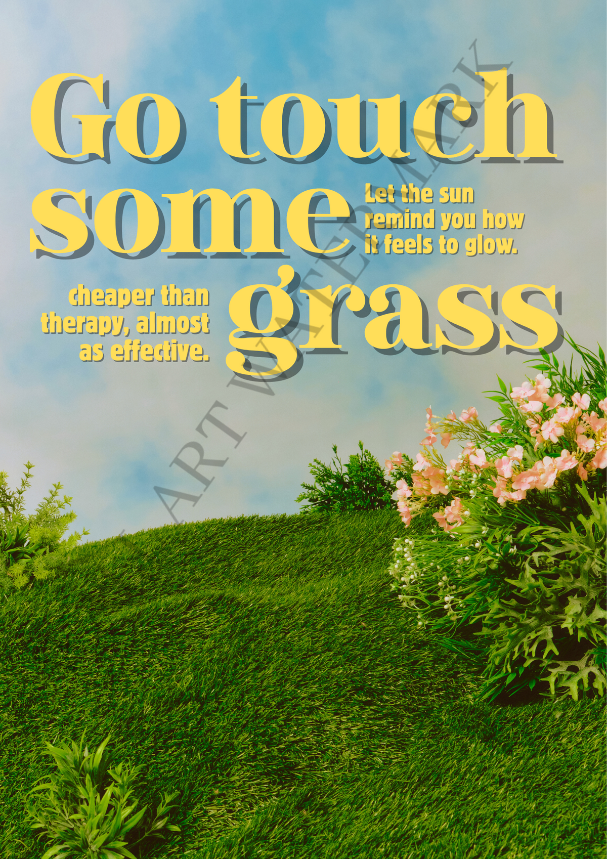 Go Touch Some Grass Wall Art