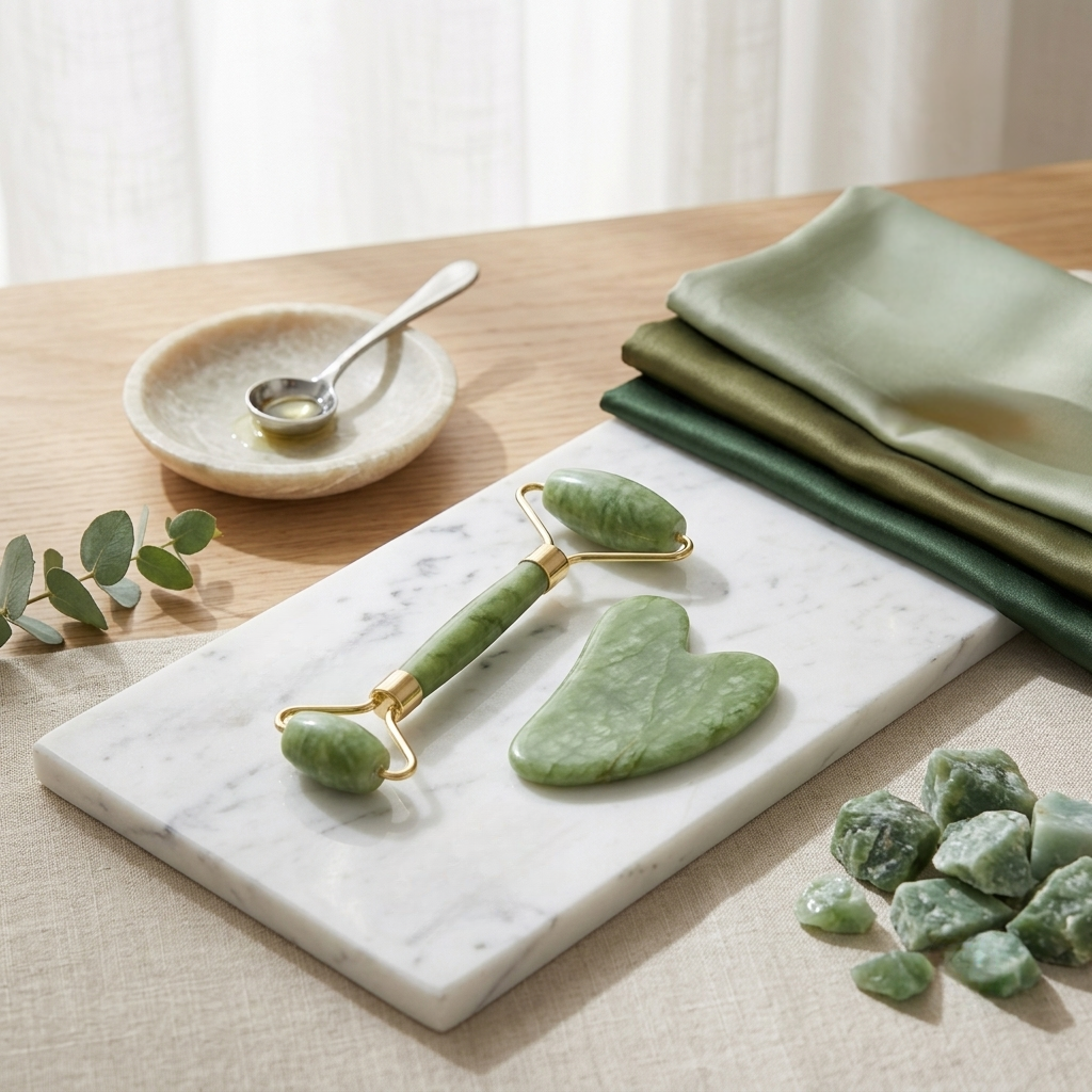 Jade De-Puffing Facial Roller