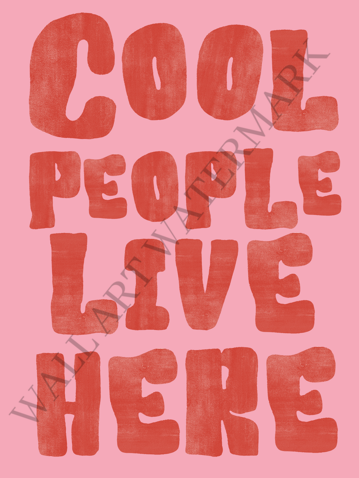 Cool People Live Here Wall Art