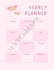 Pink Flower Self-Care Planner